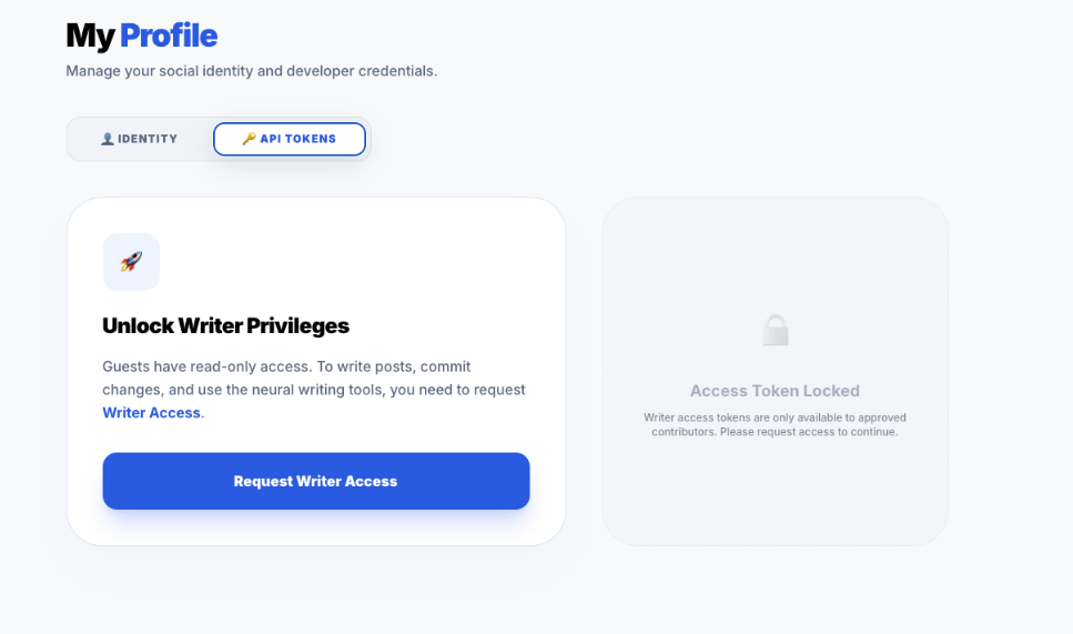 Access Request Initial State